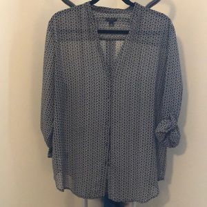 Black and White Ann Taylor Blouse